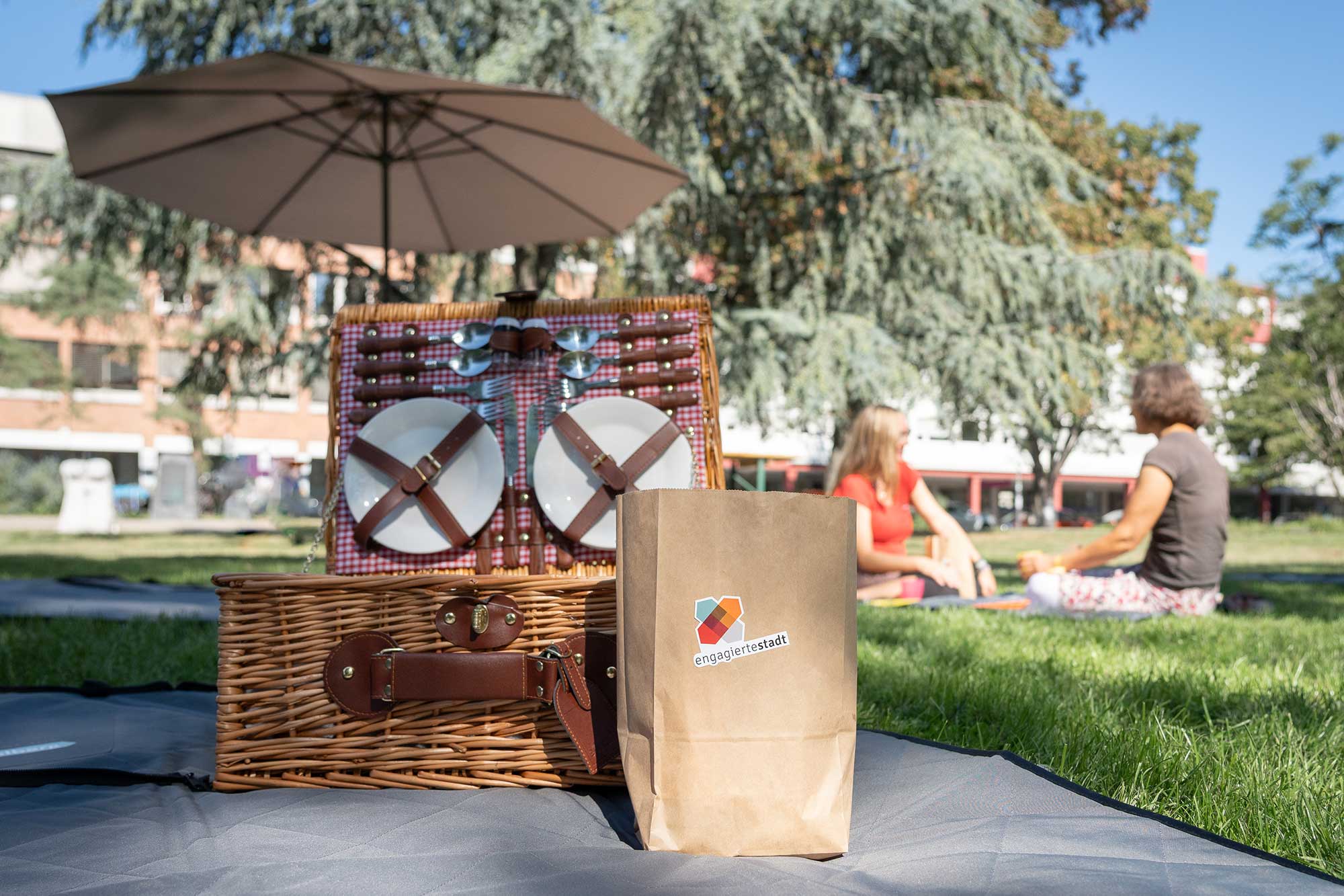 Mit einem FreiwilligenPicknick bedankten sich die Stadt Heidelberg und die FreiwilligenAgentur bei Heidelberger Engagierten im September 2023