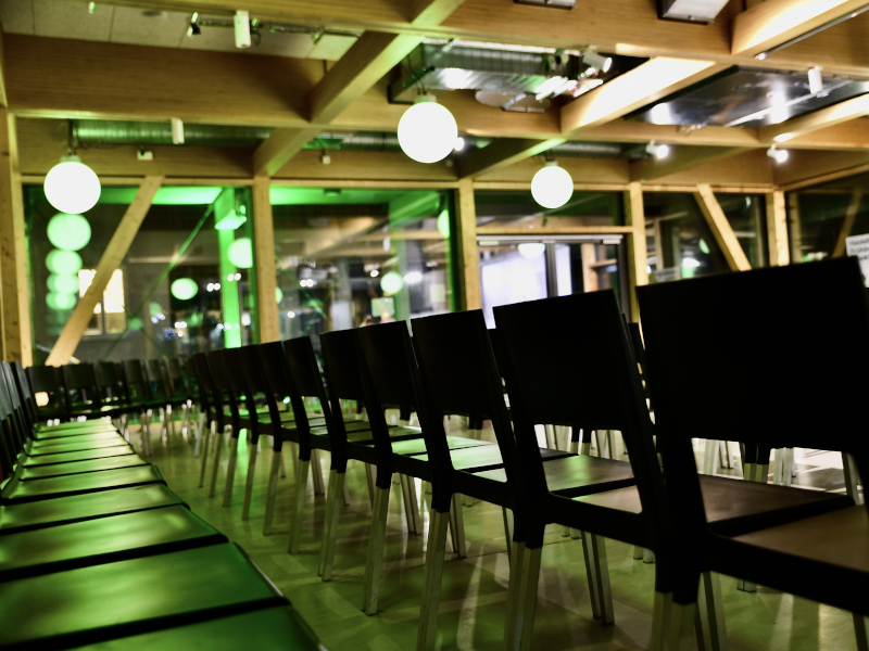 Aula des Collegium Academicum bestuhlung