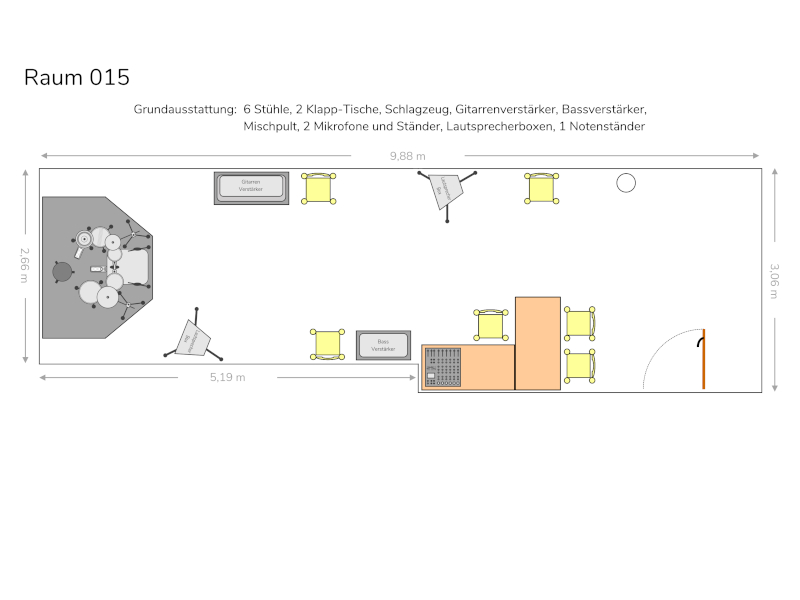 Bandprobenraum, Raum 015