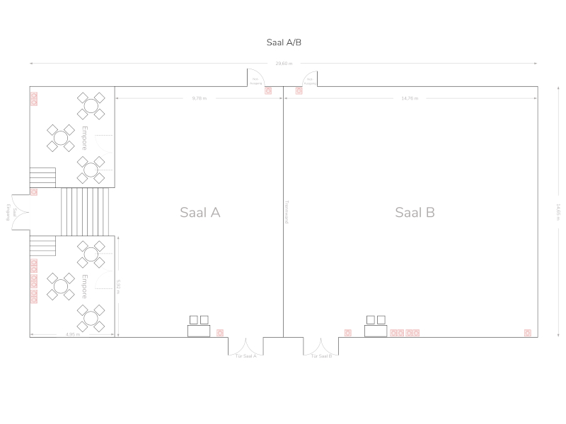 Saal A und B